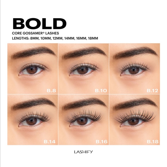 LASHIFY BOLD GOSSAMER LASHES IN B.12 - BRAND NEW, NO PACKAGING - Picture 2 of 3